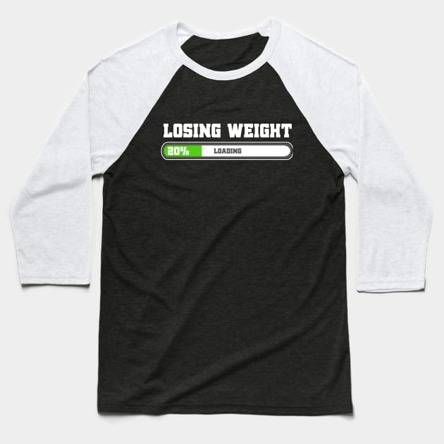 losing weight loading Baseball T-Shirt by MikeNotis